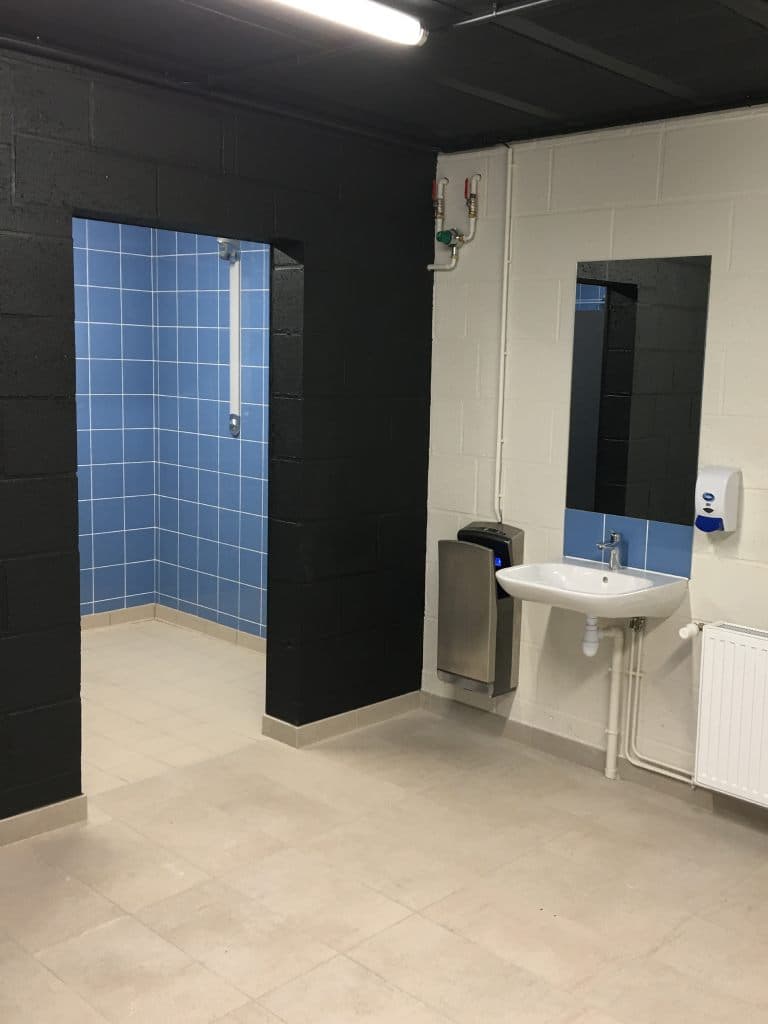 Vestiaires de gymnase