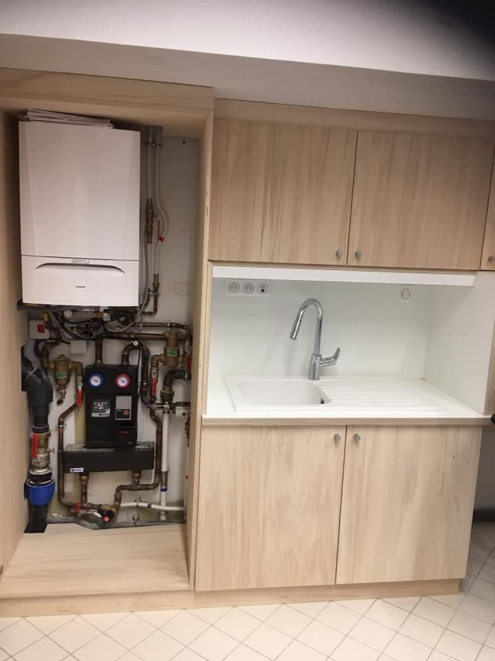 Plancher chauffant + eau chaude sanitaire